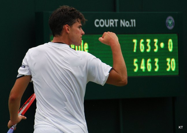 Dominic Thiem tennis player pumps fist